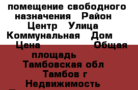 помещение свободного назначения › Район ­ Центр › Улица ­ Коммунальная › Дом ­ 40 › Цена ­ 1 350 000 › Общая площадь ­ 25 - Тамбовская обл., Тамбов г. Недвижимость » Помещения продажа   